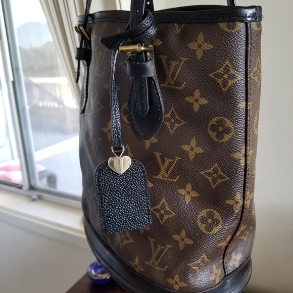 LOUIS VUITTON sale!  sale! CUSTOM BLACK PETIT BUCKET - Picture 11 of 12